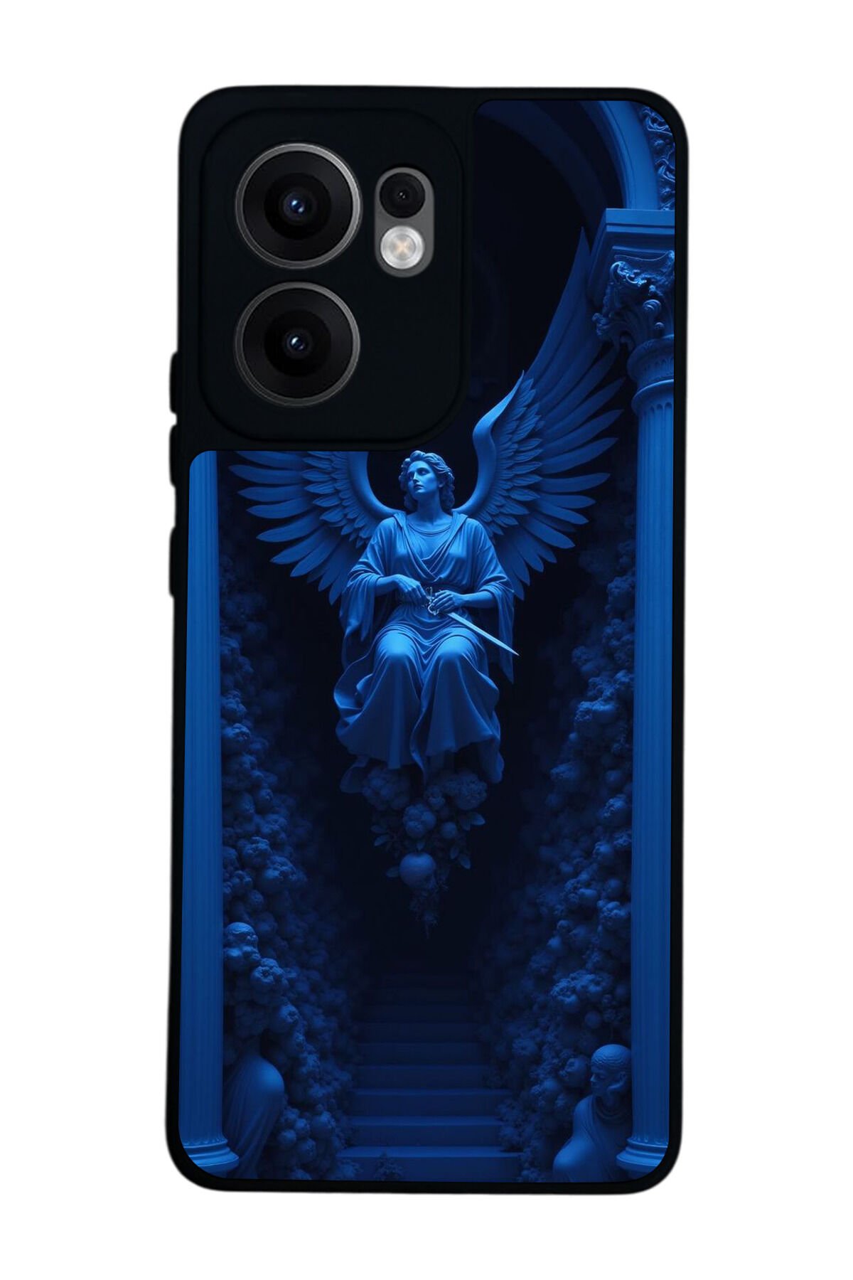 Oppo Reno 13F Uyumlu Melek Tasarımlı Glossy Premium Kılıf