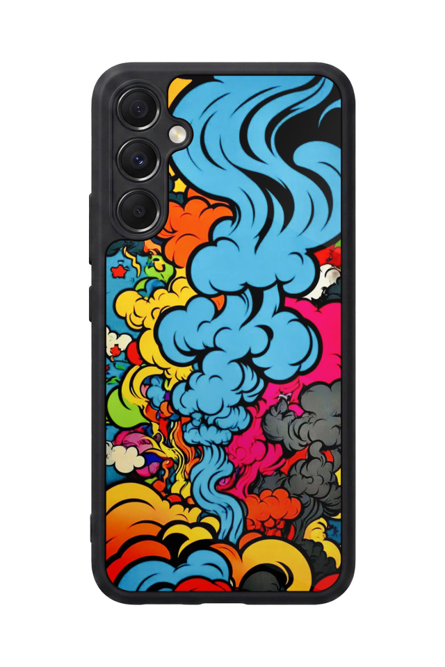Samsung Galaxy A34 Uyumlu Abstract Tasarımlı Glossy Premium Kılıf