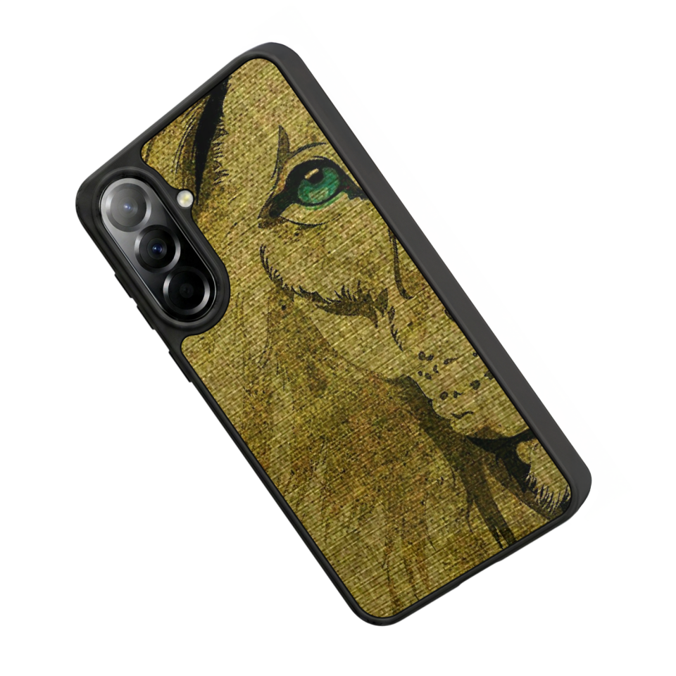 Samsung Galaxy A37 Uyumlu Aslan Tasarımlı Glossy Premium Kılıf