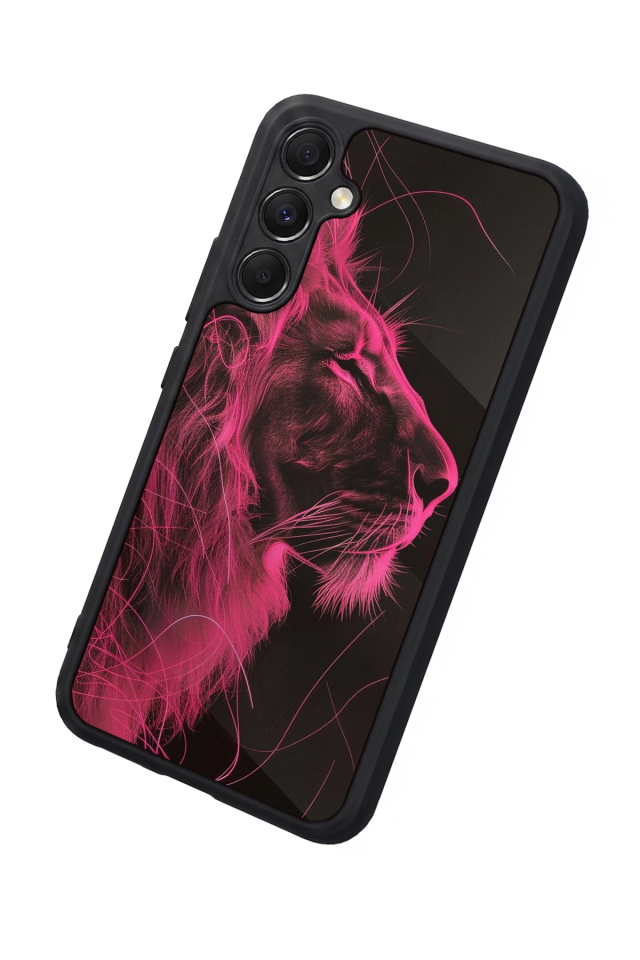Samsung Galaxy M34 Uyumlu Aslan Tasarımlı Glossy Premium Kılıf