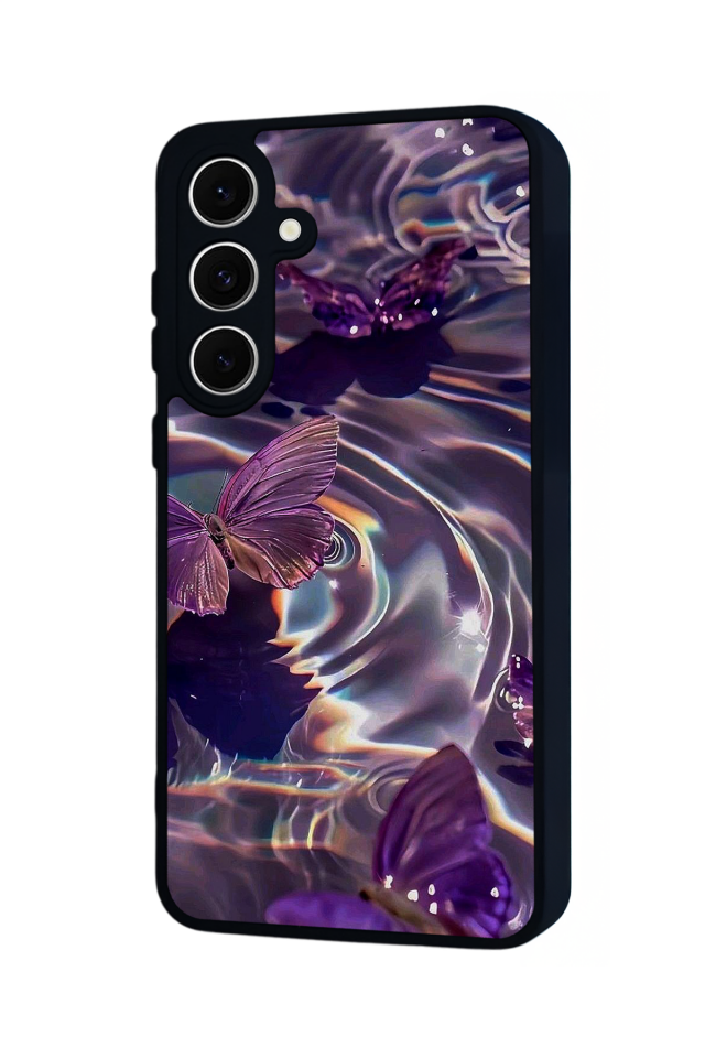 Samsung Galaxy S24 FE Uyumlu Kelebek Tasarımlı Glossy Premium Kılıf