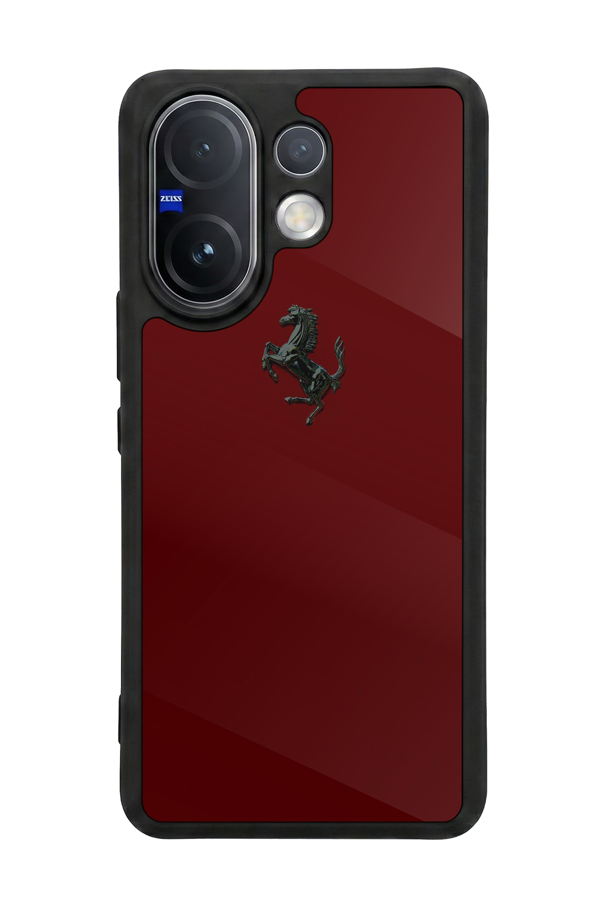 Vivo V60 Uyumlu Kirmizi Tasarımlı Glossy Premium Kılıf