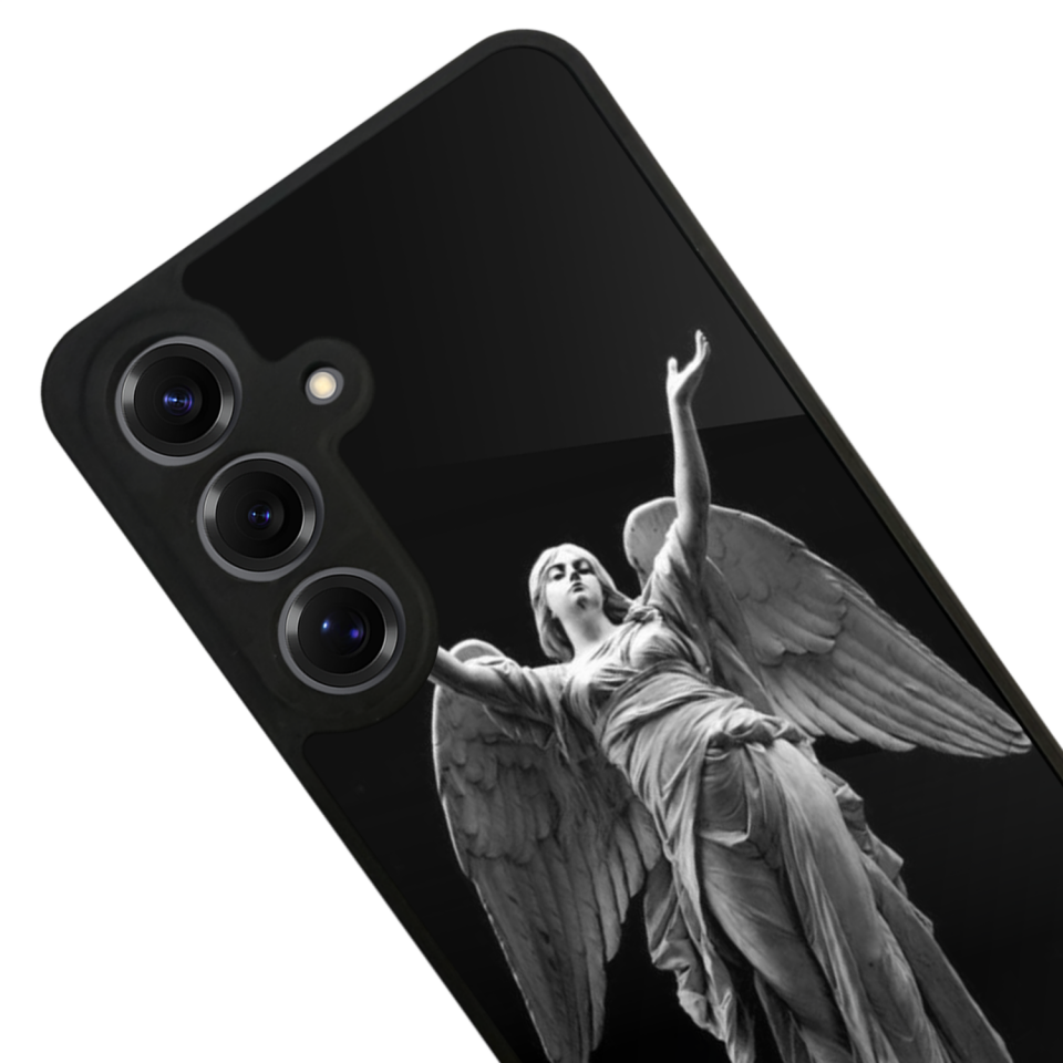 Samsung Galaxy S25 Uyumlu Melek Tasarımlı Glossy Premium Kılıf