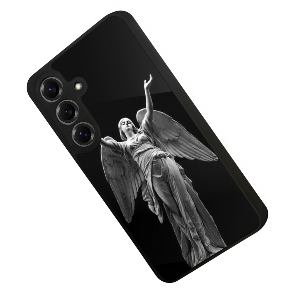 Samsung Galaxy S25 Uyumlu Melek Tasarımlı Glossy Premium Kılıf