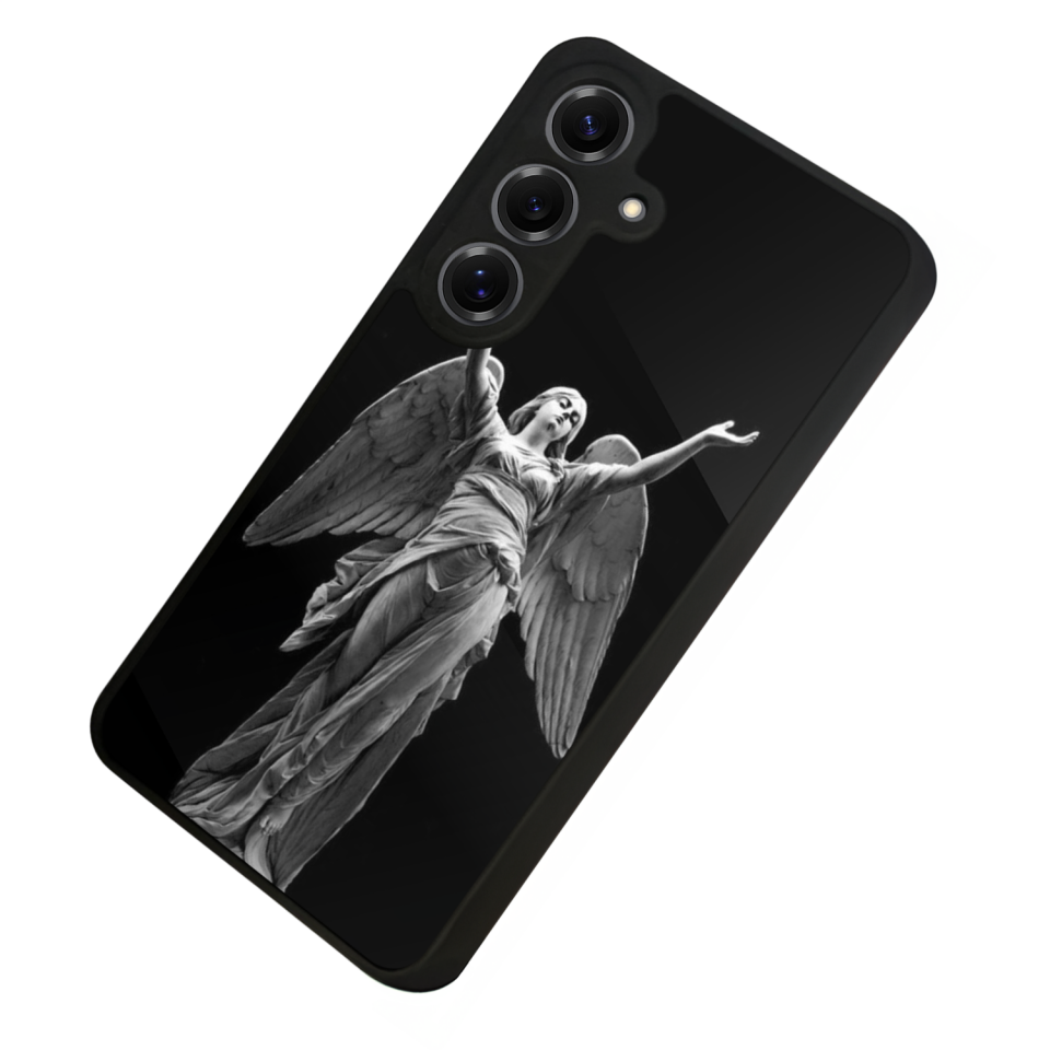 Samsung Galaxy S25 Uyumlu Melek Tasarımlı Glossy Premium Kılıf