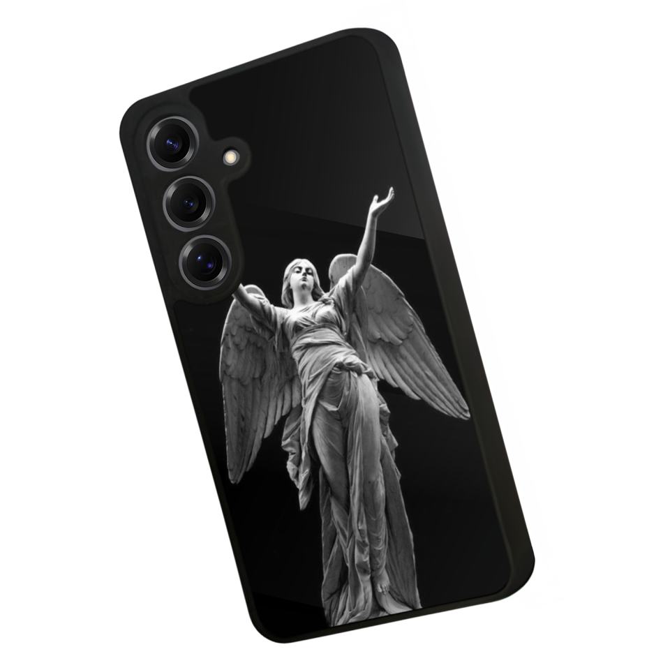 Samsung Galaxy S25 Uyumlu Melek Tasarımlı Glossy Premium Kılıf