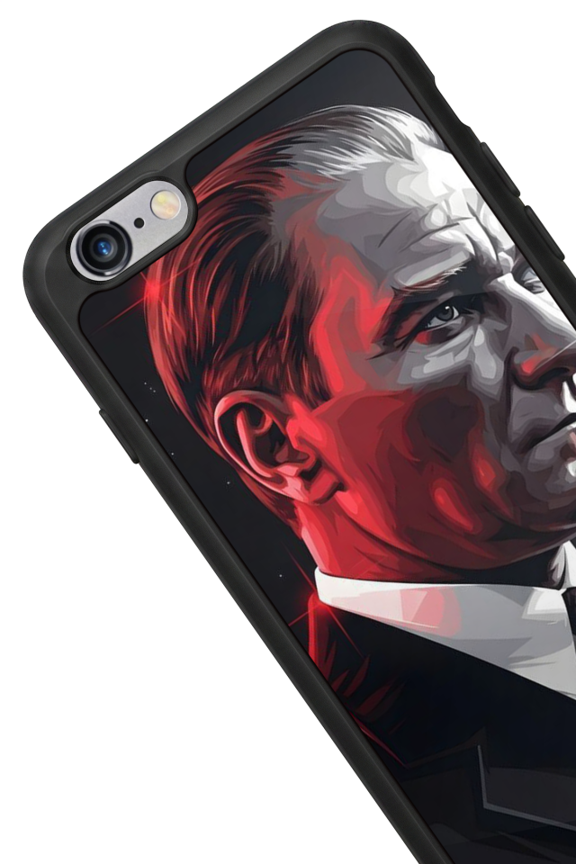 iPhone 6 Plus Uyumlu Mustafa Kemal Ataturk Tasarımlı Glossy Premium Kılıf