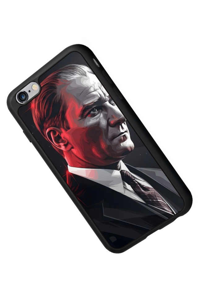 iPhone 6 Plus Uyumlu Mustafa Kemal Ataturk Tasarımlı Glossy Premium Kılıf