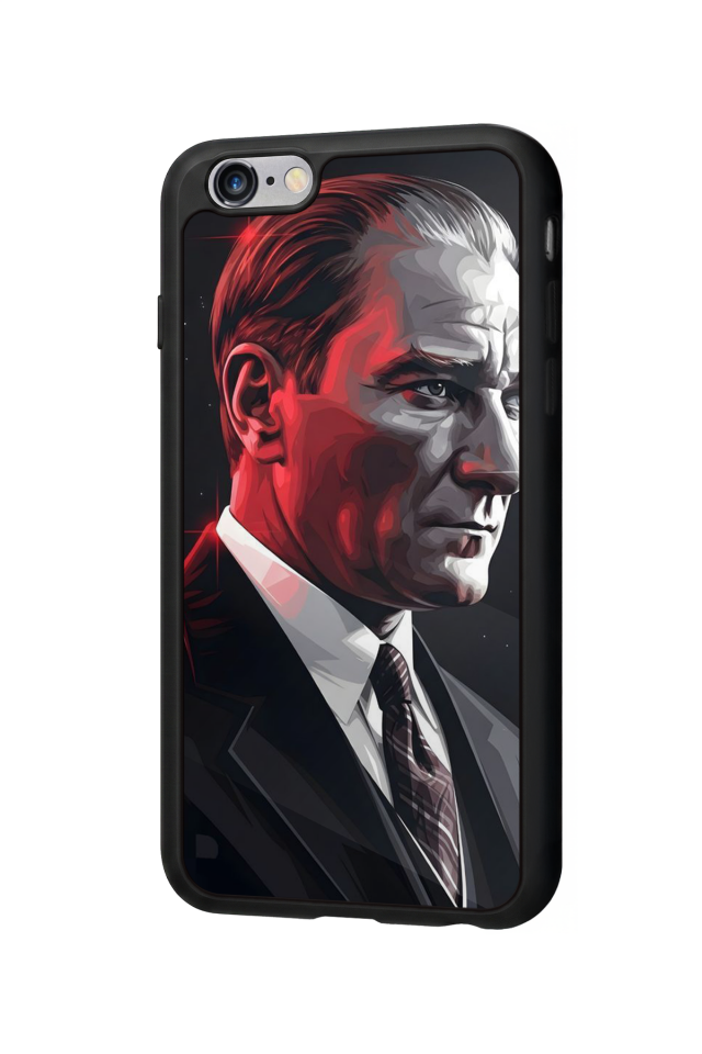 iPhone 6 Plus Uyumlu Mustafa Kemal Ataturk Tasarımlı Glossy Premium Kılıf