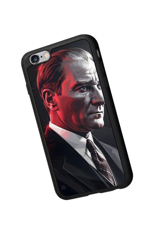 iPhone 6 Plus Uyumlu Mustafa Kemal Ataturk Tasarımlı Glossy Premium Kılıf