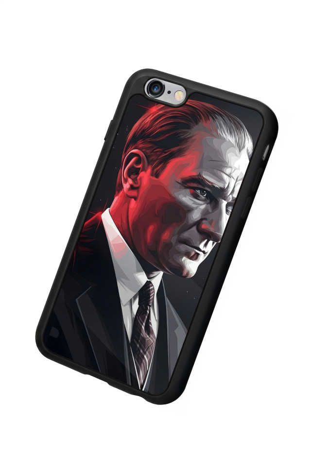 iPhone 6 Plus Uyumlu Mustafa Kemal Ataturk Tasarımlı Glossy Premium Kılıf