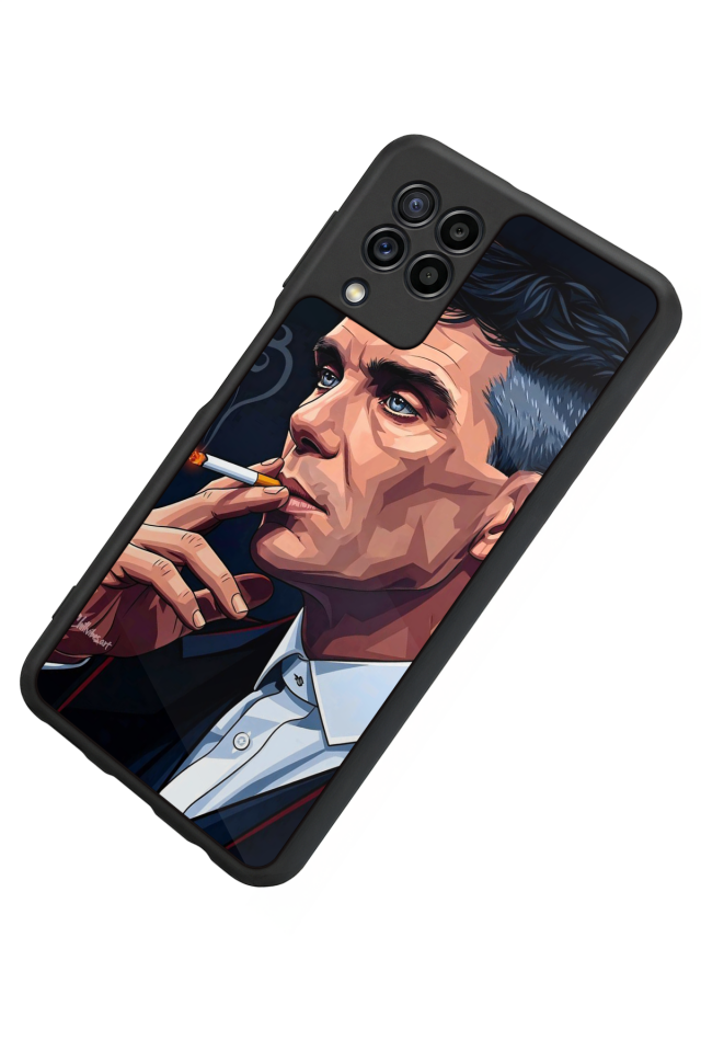 Samsung Galaxy M22 Uyumlu Peaky Blinders Tasarımlı Glossy Premium Kılıf