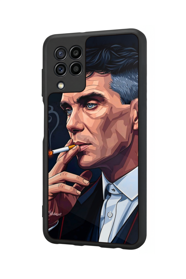 Samsung Galaxy M22 Uyumlu Peaky Blinders Tasarımlı Glossy Premium Kılıf