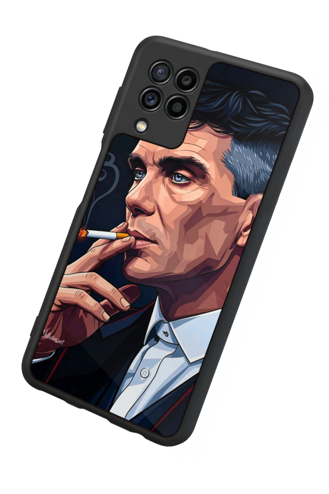 Samsung Galaxy M22 Uyumlu Peaky Blinders Tasarımlı Glossy Premium Kılıf