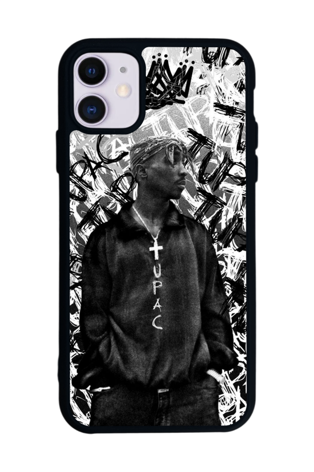 iPhone 11 Uyumlu Tupac Tasarımlı Glossy Premium Kılıf