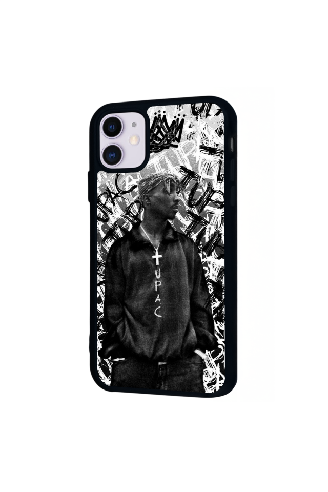 iPhone 11 Uyumlu Tupac Tasarımlı Glossy Premium Kılıf