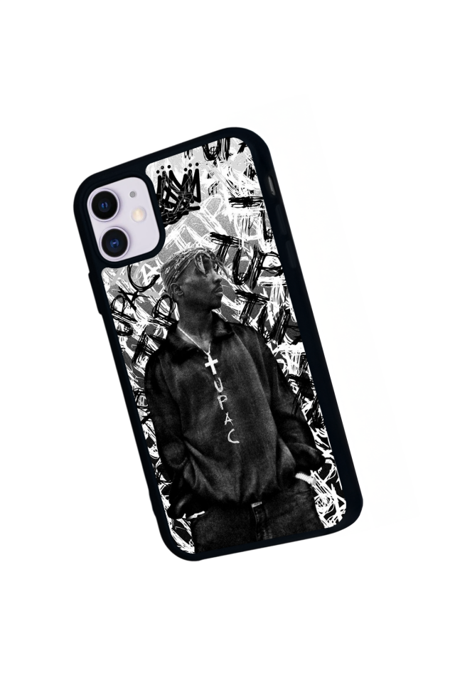 iPhone 11 Uyumlu Tupac Tasarımlı Glossy Premium Kılıf