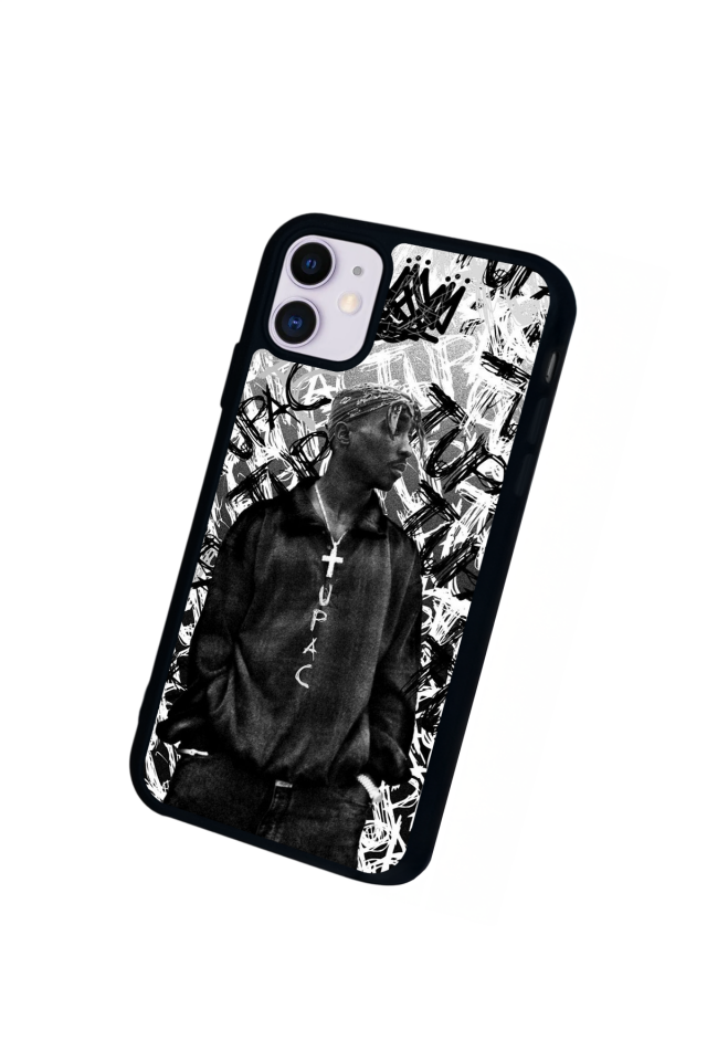 iPhone 11 Uyumlu Tupac Tasarımlı Glossy Premium Kılıf