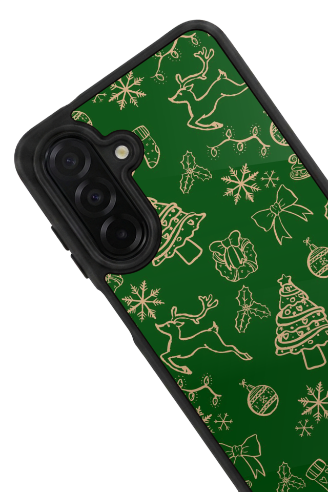 Samsung Galaxy A36 Uyumlu Yilbasi Christmas Tasarımlı Glossy Premium Kılıf