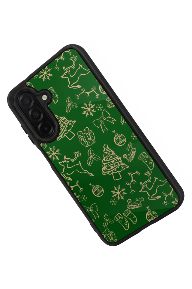 Samsung Galaxy A36 Uyumlu Yilbasi Christmas Tasarımlı Glossy Premium Kılıf