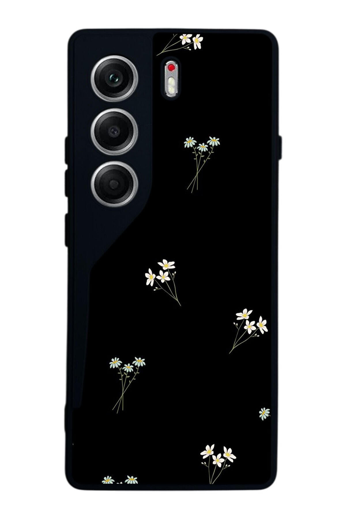 Tecno Camon 40 Uyumlu Cicek Tasarımlı Glossy Premium Kılıf