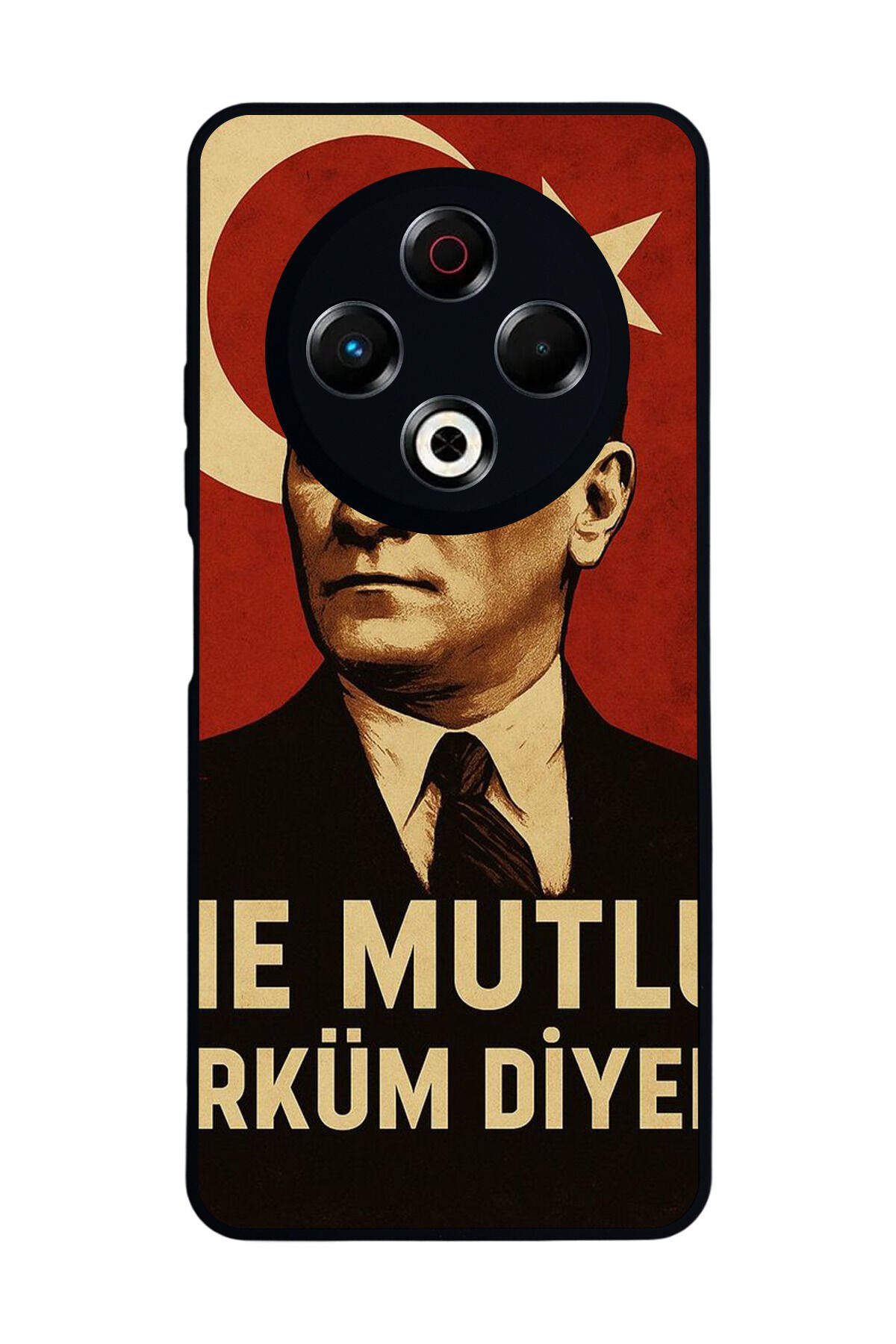 Tecno Spark 30 Uyumlu Mustafa Kemal Ataturk Tasarımlı Glossy Premium Kılıf