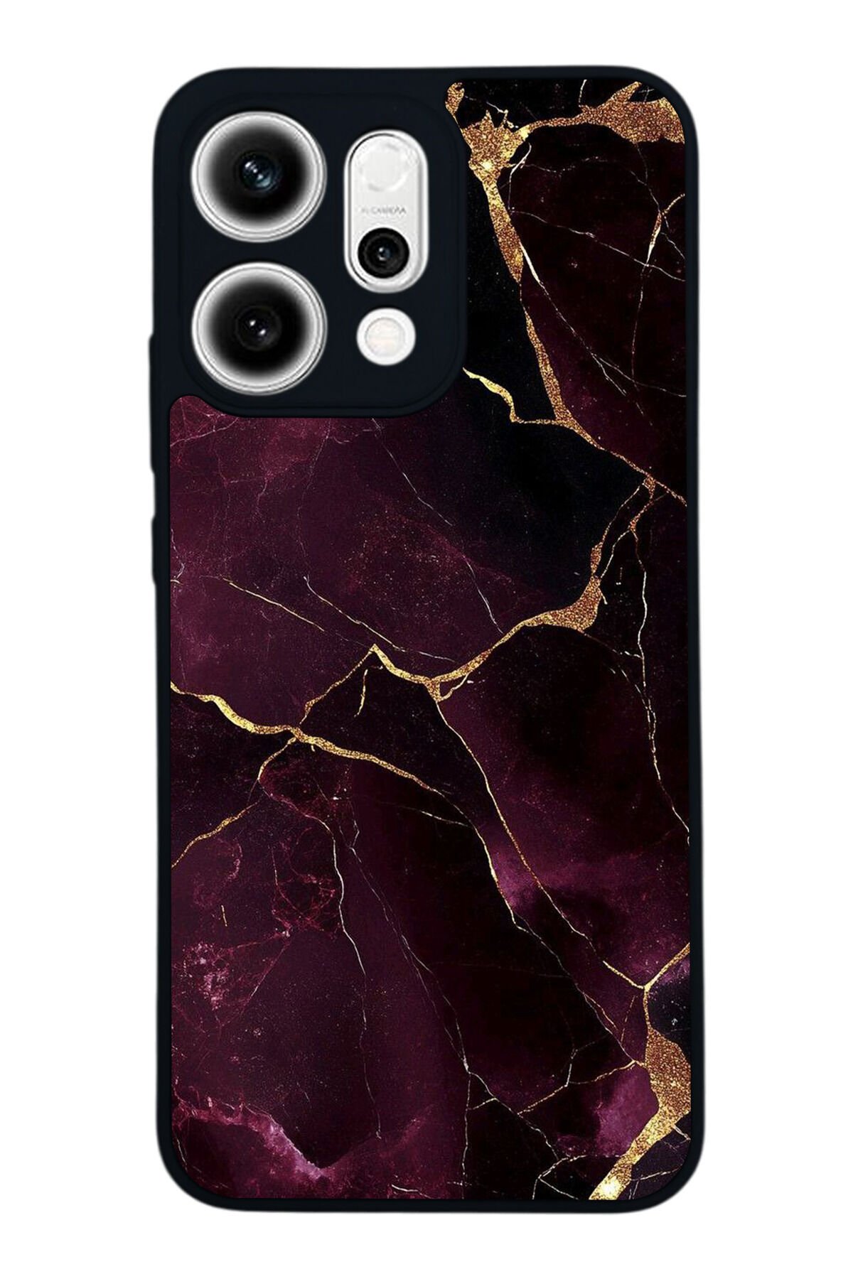 Oppo Reno 14 Uyumlu Mermer Marble Tasarımlı Glossy Premium Kılıf