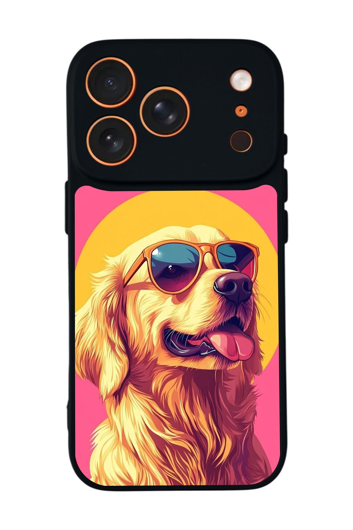 iPhone 17 Pro Max Uyumlu Golden Kopek Tasarımlı Glossy Premium Kılıf