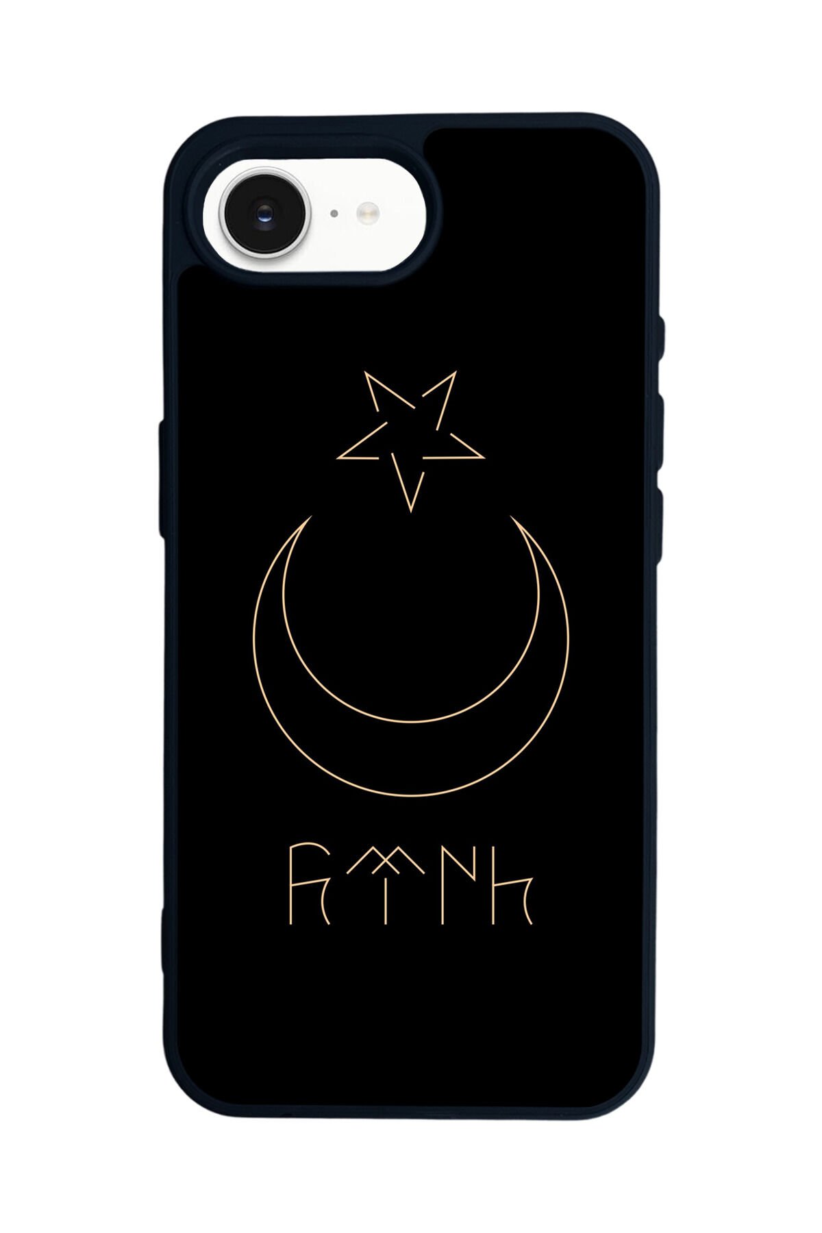 iPhone 16E Uyumlu Bozkurt Tasarımlı Glossy Premium Kılıf