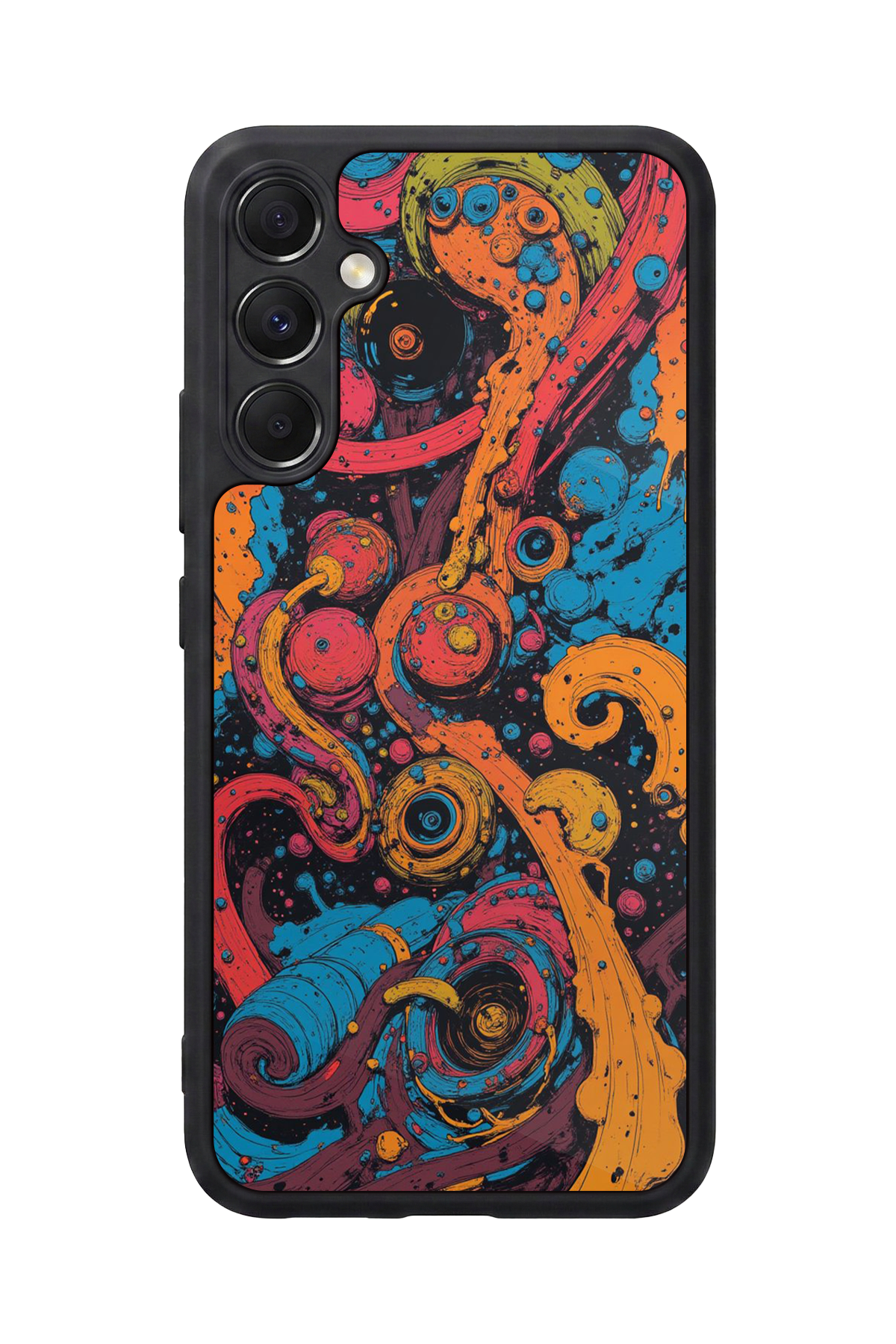 Samsung Galaxy A34 Uyumlu Abstract Tasarımlı Glossy Premium Kılıf