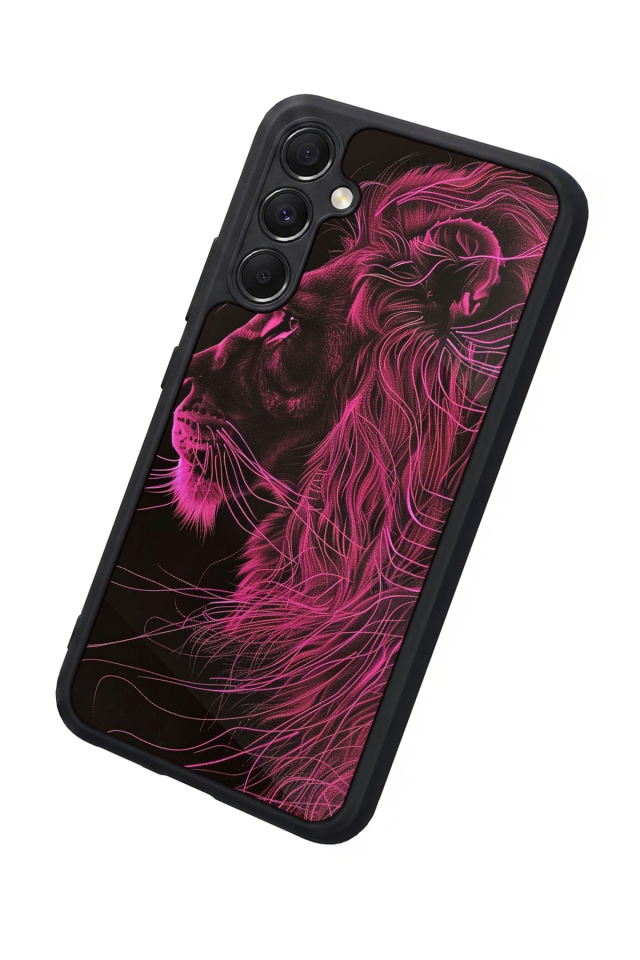 Samsung Galaxy M34 Uyumlu Aslan Tasarımlı Glossy Premium Kılıf