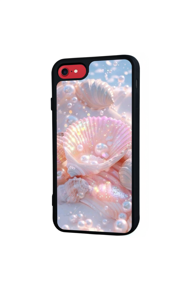 iPhone SE Uyumlu  İnci Tasarımlı Glossy Premium Kılıf