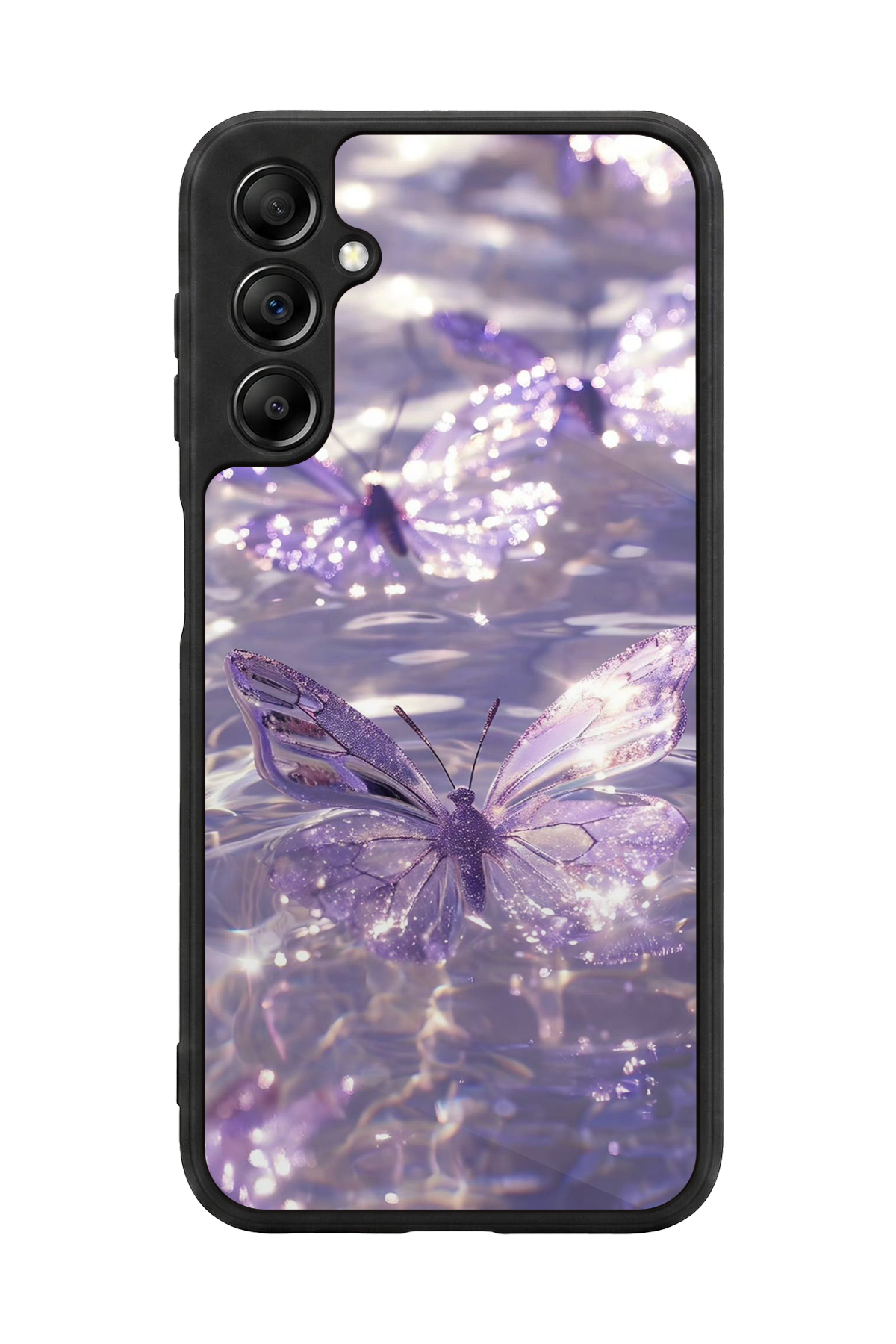 Samsung Galaxy A14 Uyumlu Kelebek Tasarımlı Glossy Premium Kılıf