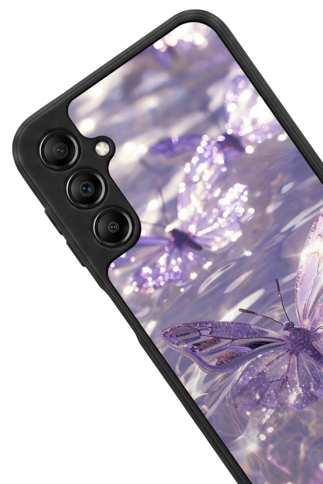 Samsung Galaxy A14 Uyumlu Kelebek Tasarımlı Glossy Premium Kılıf
