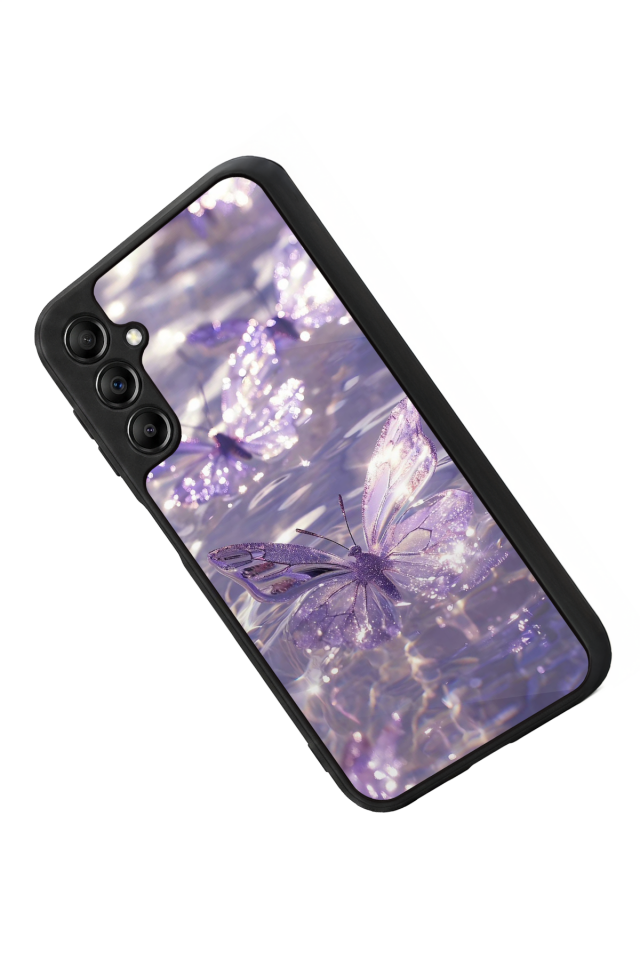 Samsung Galaxy A14 Uyumlu Kelebek Tasarımlı Glossy Premium Kılıf