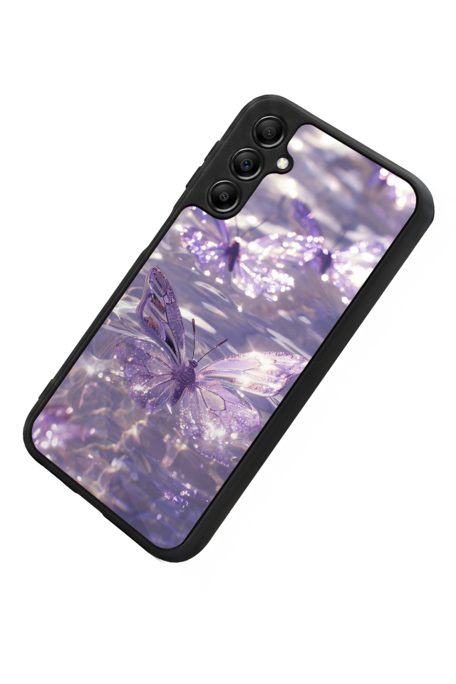 Samsung Galaxy A14 Uyumlu Kelebek Tasarımlı Glossy Premium Kılıf