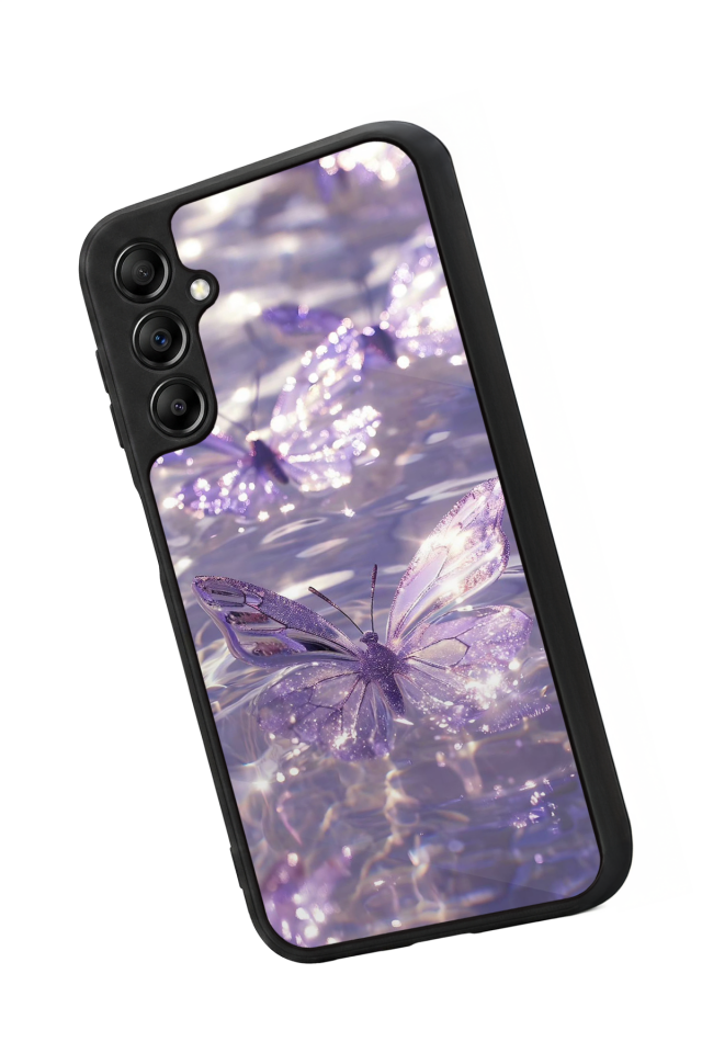 Samsung Galaxy A14 Uyumlu Kelebek Tasarımlı Glossy Premium Kılıf