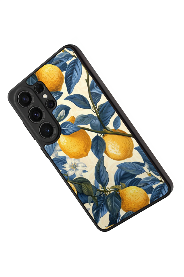 Samsung Galaxy S26 Ultra Uyumlu Limon Tasarımlı Glossy Premium Kılıf