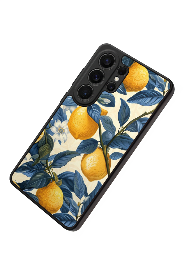 Samsung Galaxy S26 Ultra Uyumlu Limon Tasarımlı Glossy Premium Kılıf