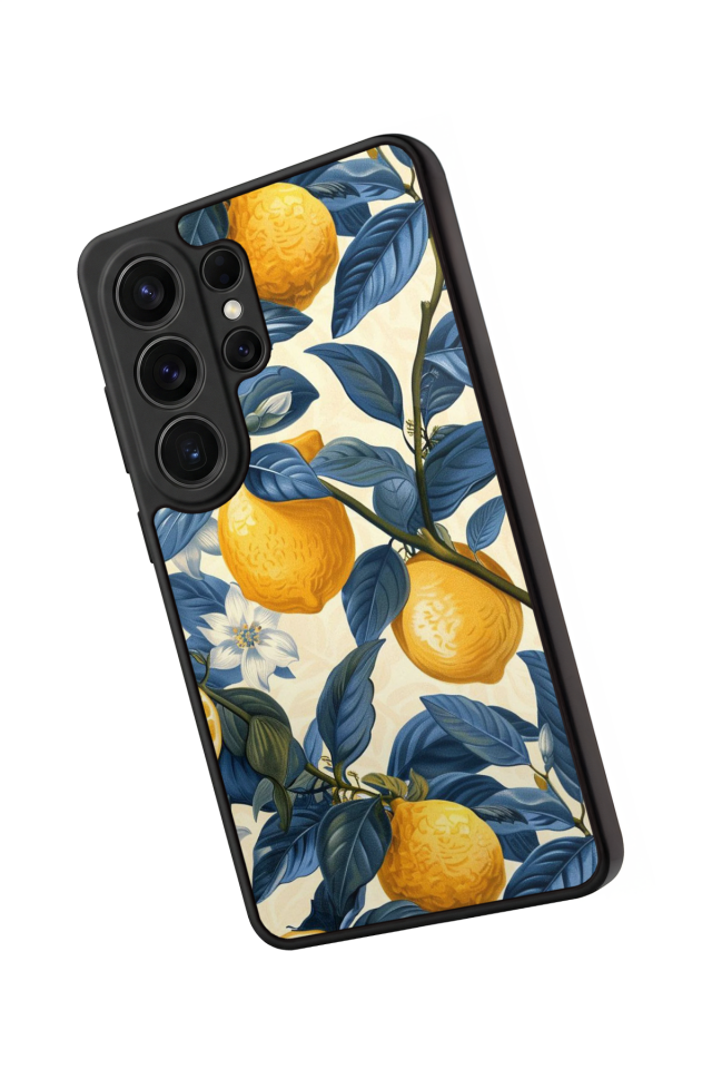 Samsung Galaxy S26 Ultra Uyumlu Limon Tasarımlı Glossy Premium Kılıf
