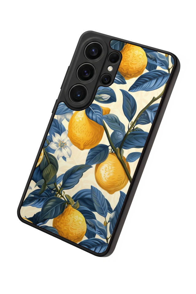 Samsung Galaxy S26 Ultra Uyumlu Limon Tasarımlı Glossy Premium Kılıf