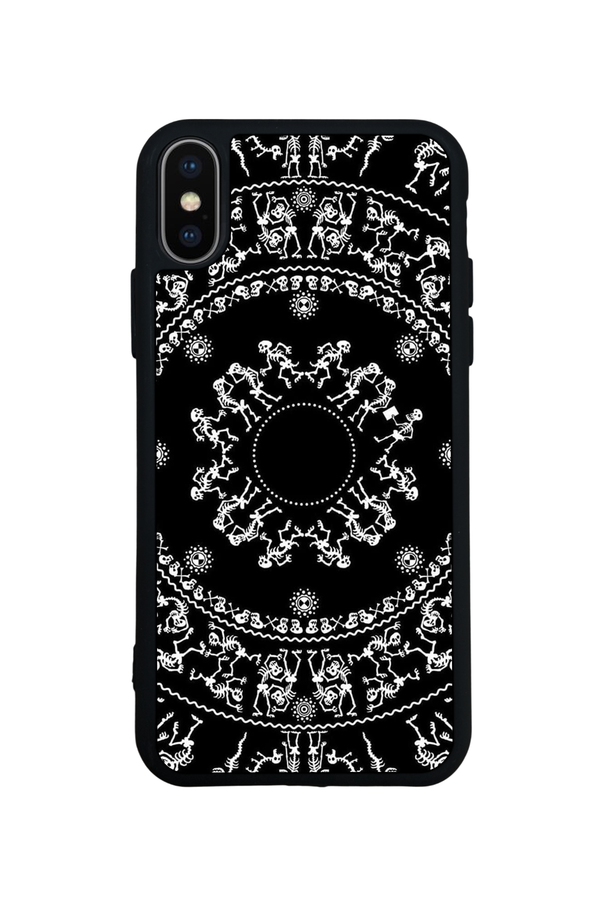 iPhone X/ XS Uyumlu Mandala Tasarımlı Glossy Premium Kılıf