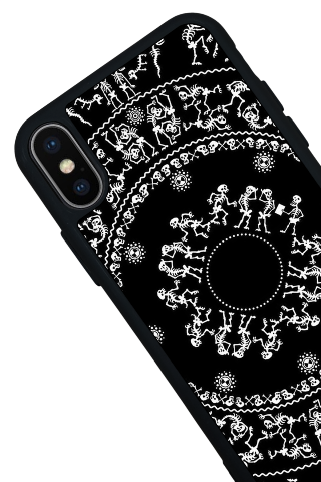 iPhone X/ XS Uyumlu Mandala Tasarımlı Glossy Premium Kılıf