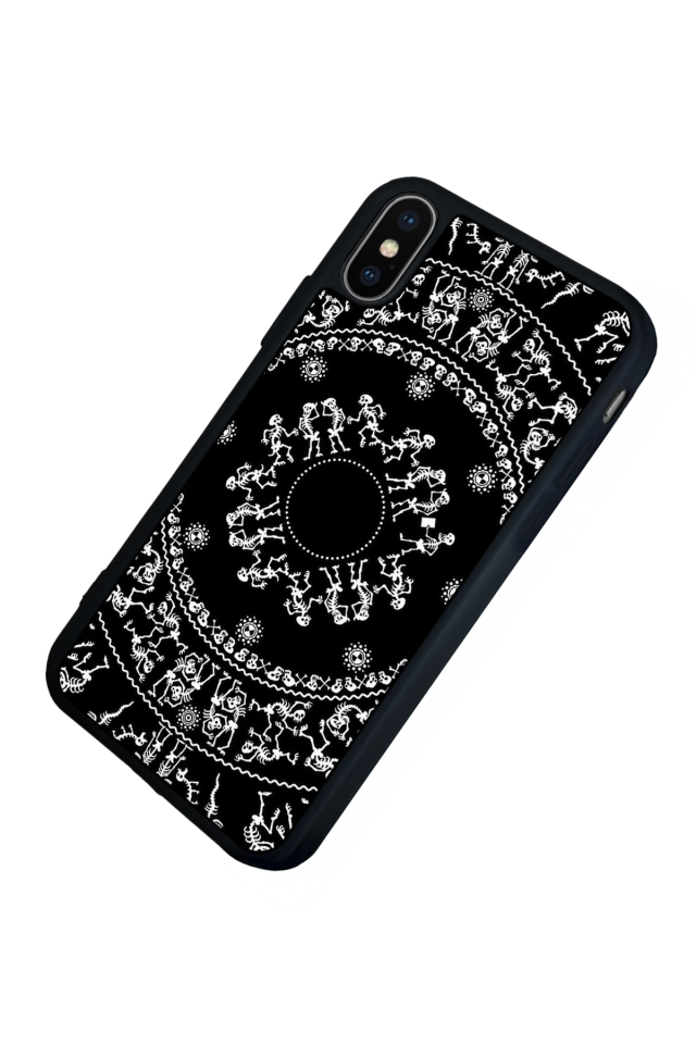 iPhone X/ XS Uyumlu Mandala Tasarımlı Glossy Premium Kılıf