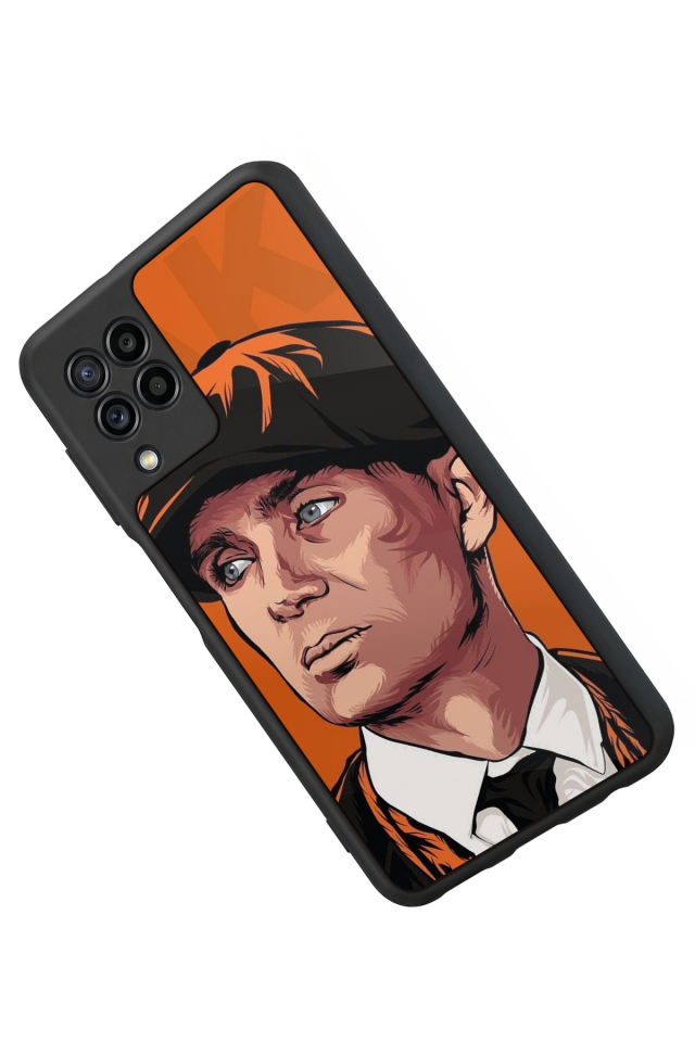 Samsung Galaxy M22 Uyumlu Peaky Blinders Tasarımlı Glossy Premium Kılıf