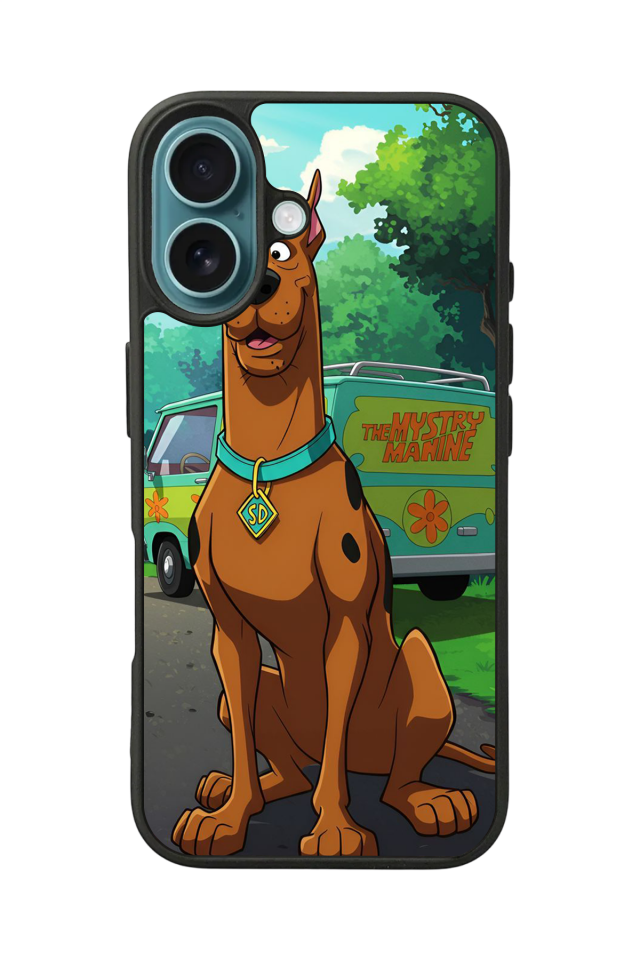 iPhone 16 Plus Uyumlu Scooby Doo Tasarımlı Glossy Premium Kılıf