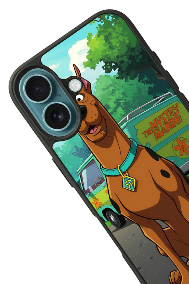 iPhone 16 Plus Uyumlu Scooby Doo Tasarımlı Glossy Premium Kılıf