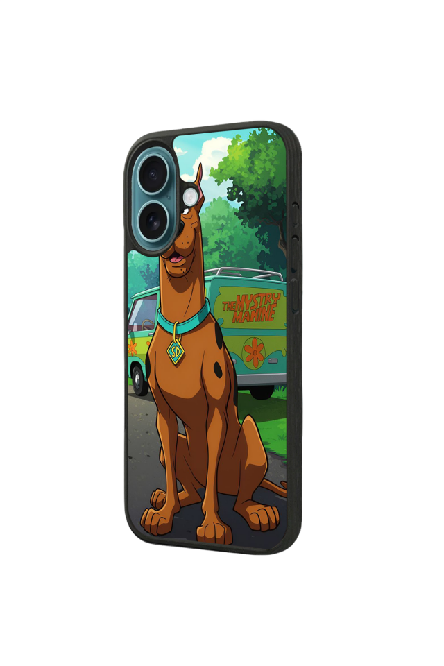 iPhone 16 Plus Uyumlu Scooby Doo Tasarımlı Glossy Premium Kılıf