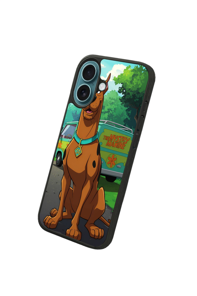 iPhone 16 Plus Uyumlu Scooby Doo Tasarımlı Glossy Premium Kılıf