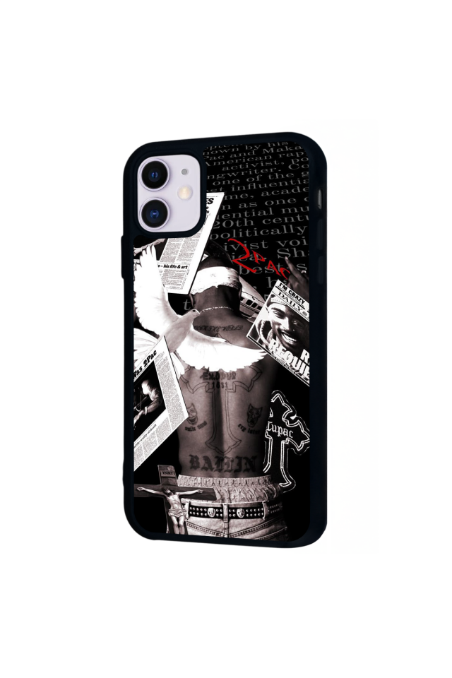 iPhone 11 Uyumlu Tupac Tasarımlı Glossy Premium Kılıf